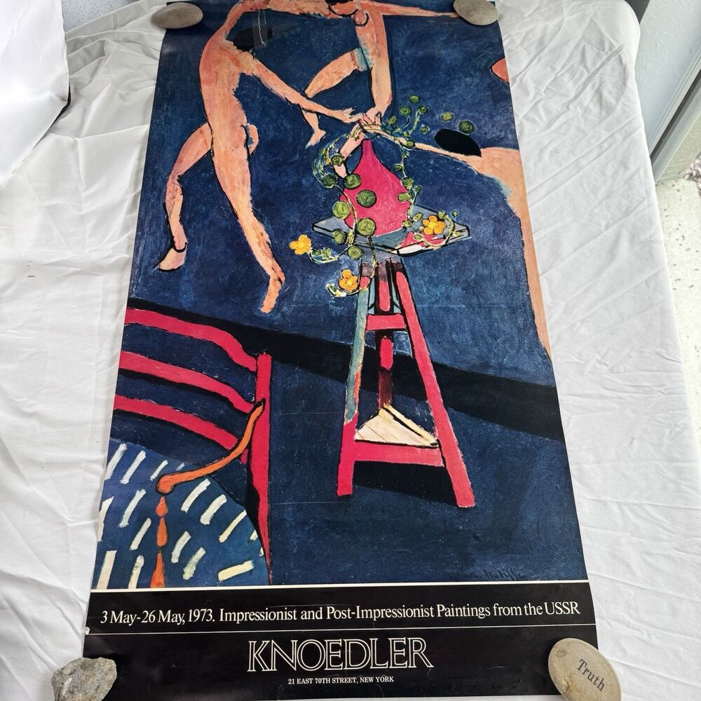 Vintage Knoedler Gallery Poster Henri Matisse Nasturtiums With Dance Wall Art